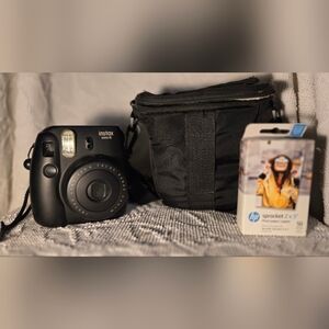 Instax Mini 8 Camera with Black Case and Film